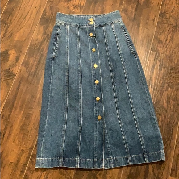 Frame long denim skirt - Picture 3 of 7